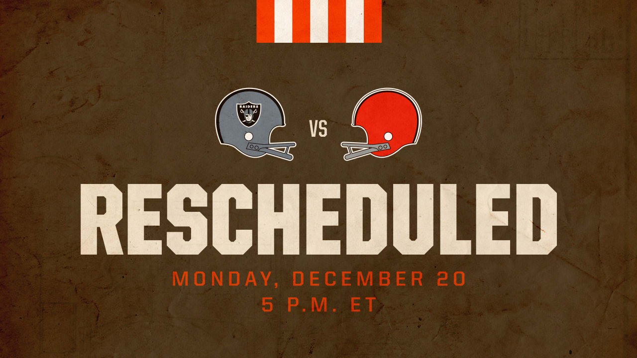 Browns-Raiders game moved to Monday at 5 p.m. - Vimarsana News
