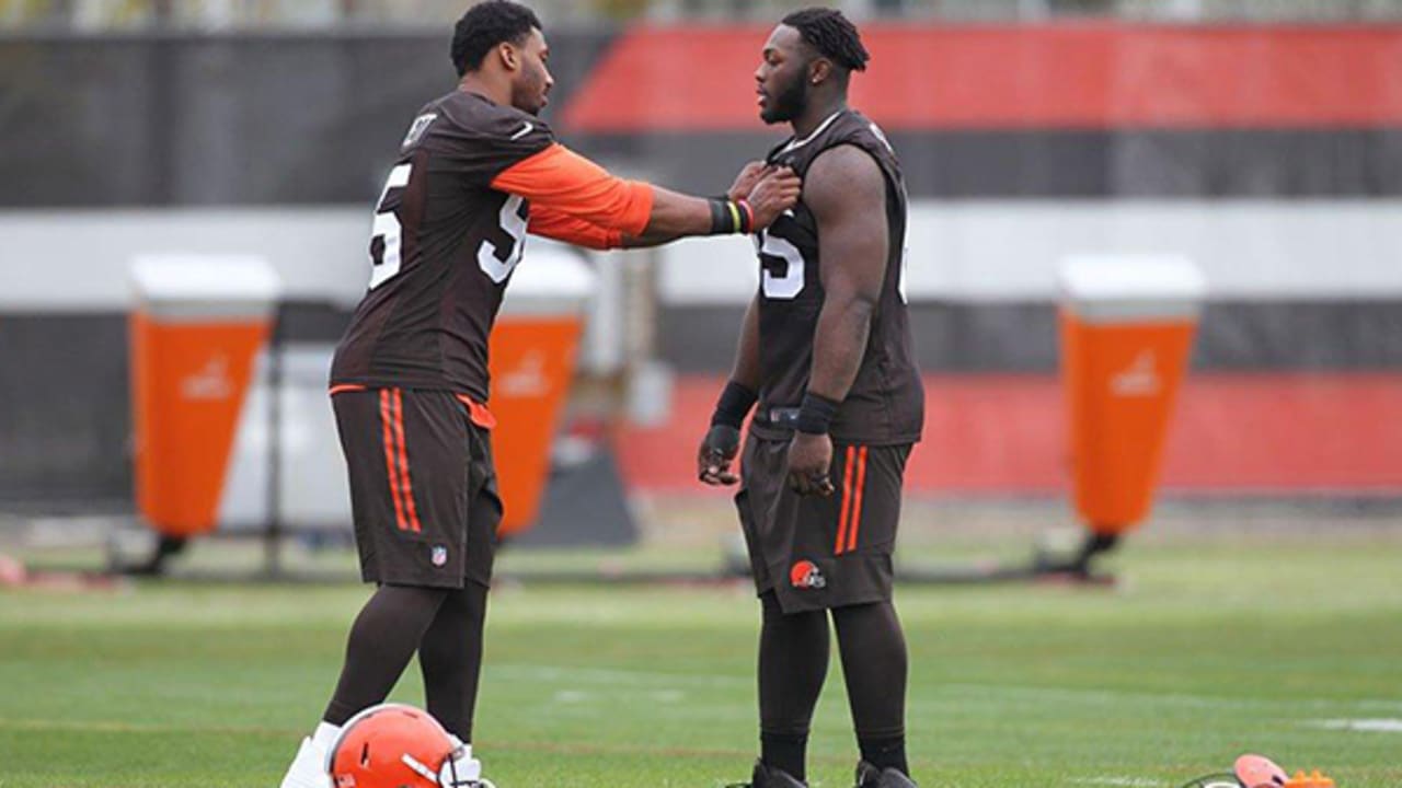 Larry Ogunjobi's prayerful pose sums up Browns exhilaration - The