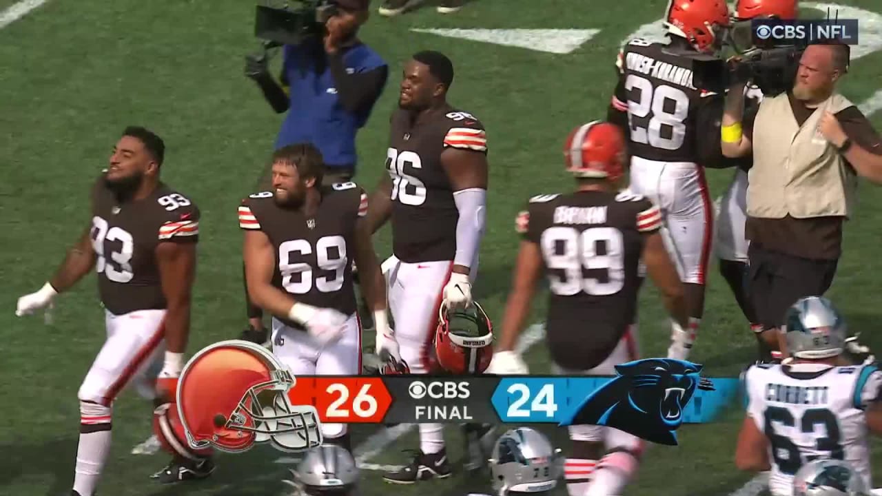 Panthers vs Browns live score & H2H