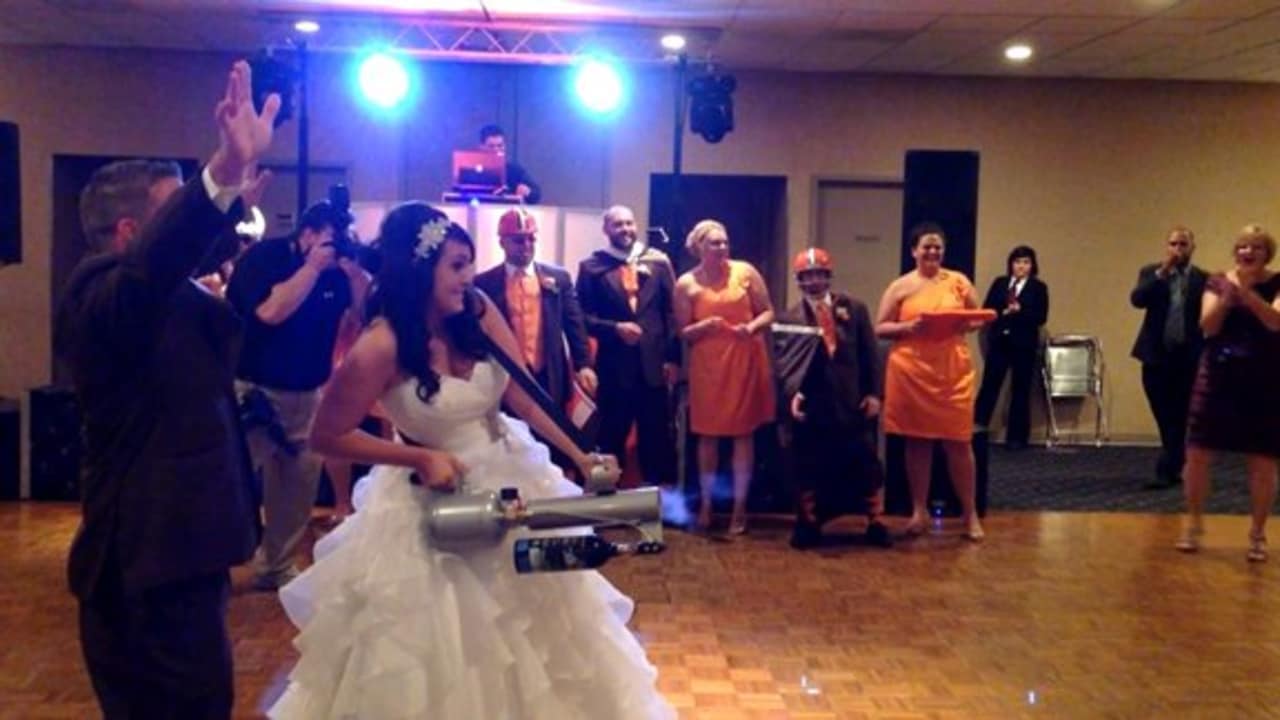 Inside A Cleveland Browns Wedding