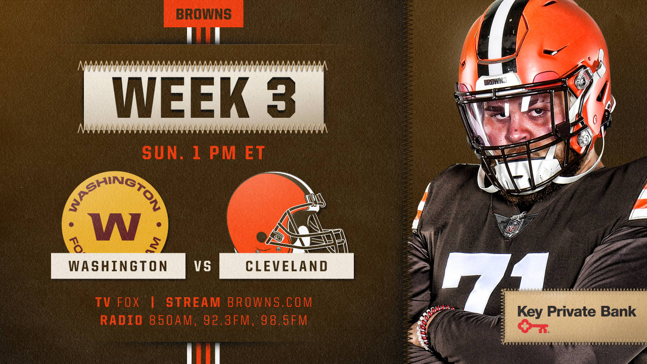 How to Watch Washington Football Team at Cleveland Browns on September 27,  2020