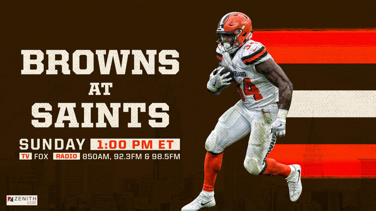 saints browns live