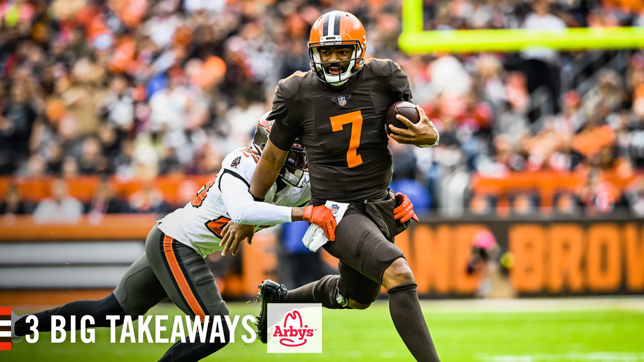 3 Big Takeaways: Jacoby Brissett plays hero for Browns in final expected  start