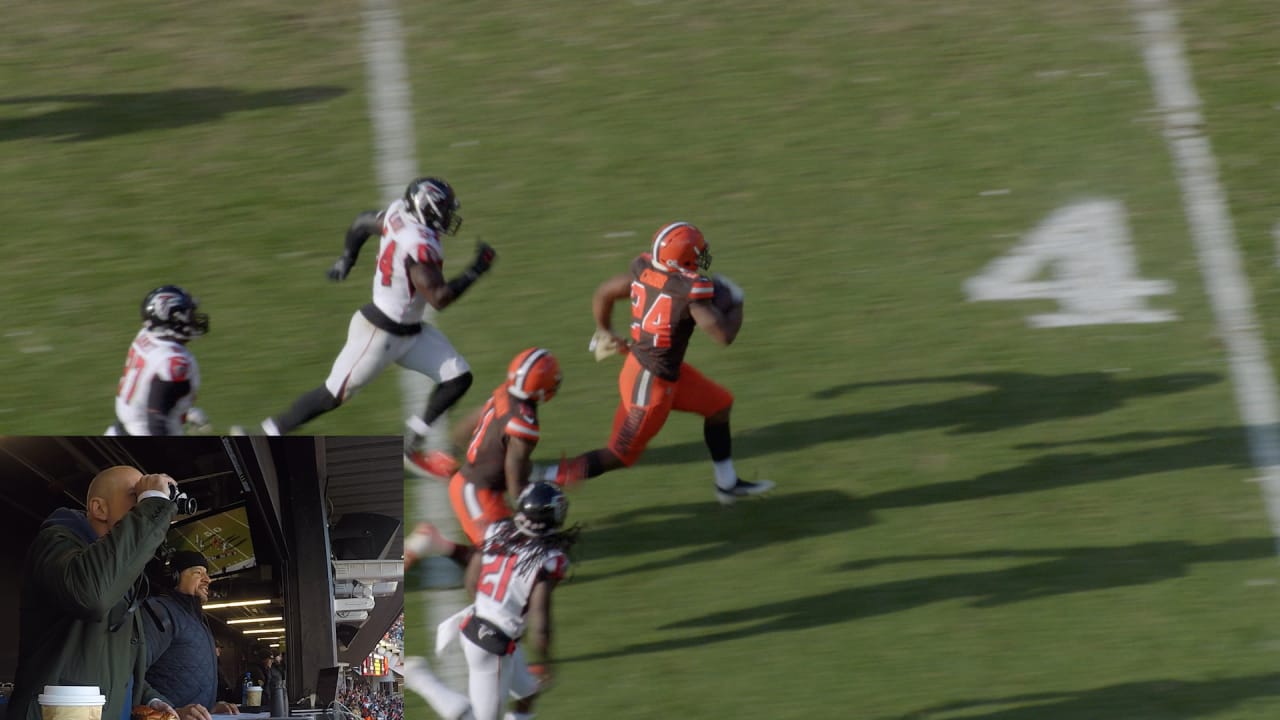 Watch: Chubb breaks 57-yard run to set up Browns TD