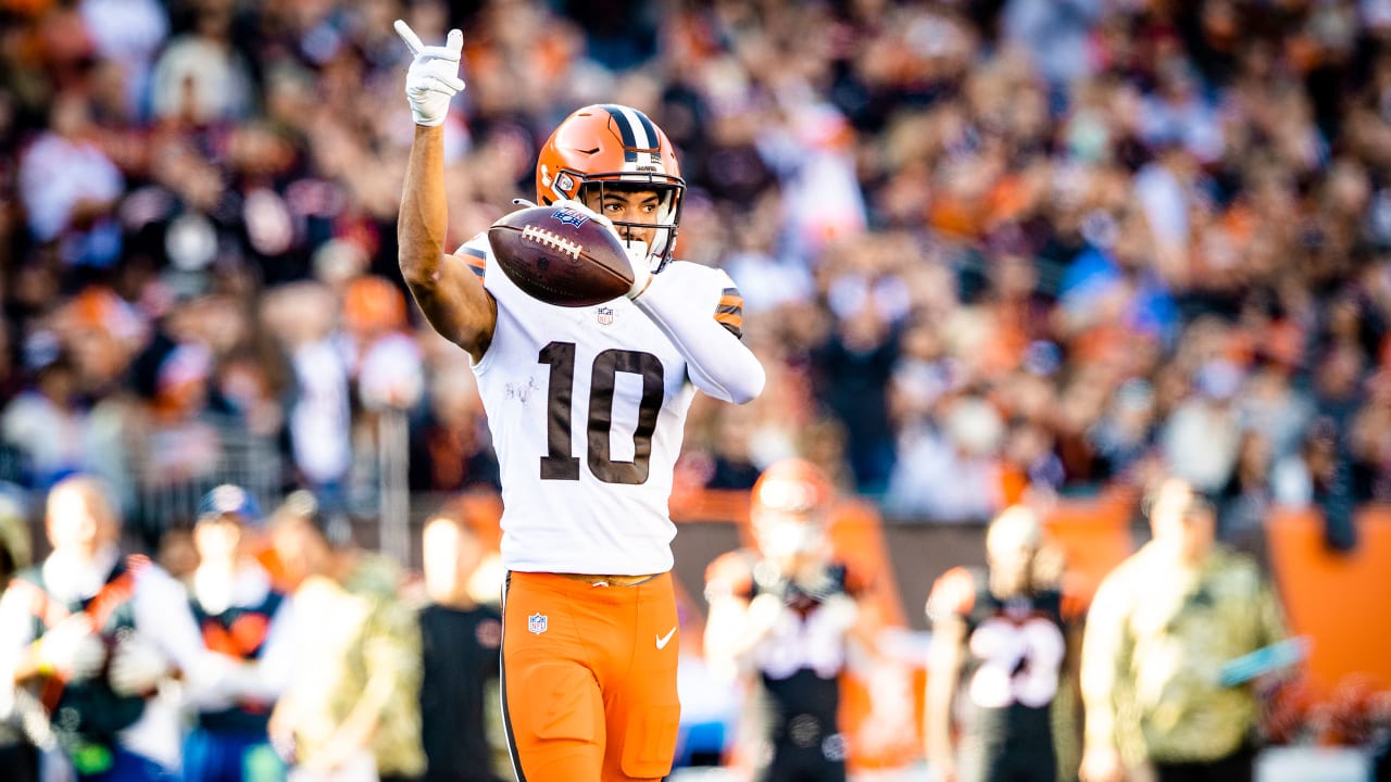 Brown Men's Cade York Cleveland Browns Limited Color Rush Jersey