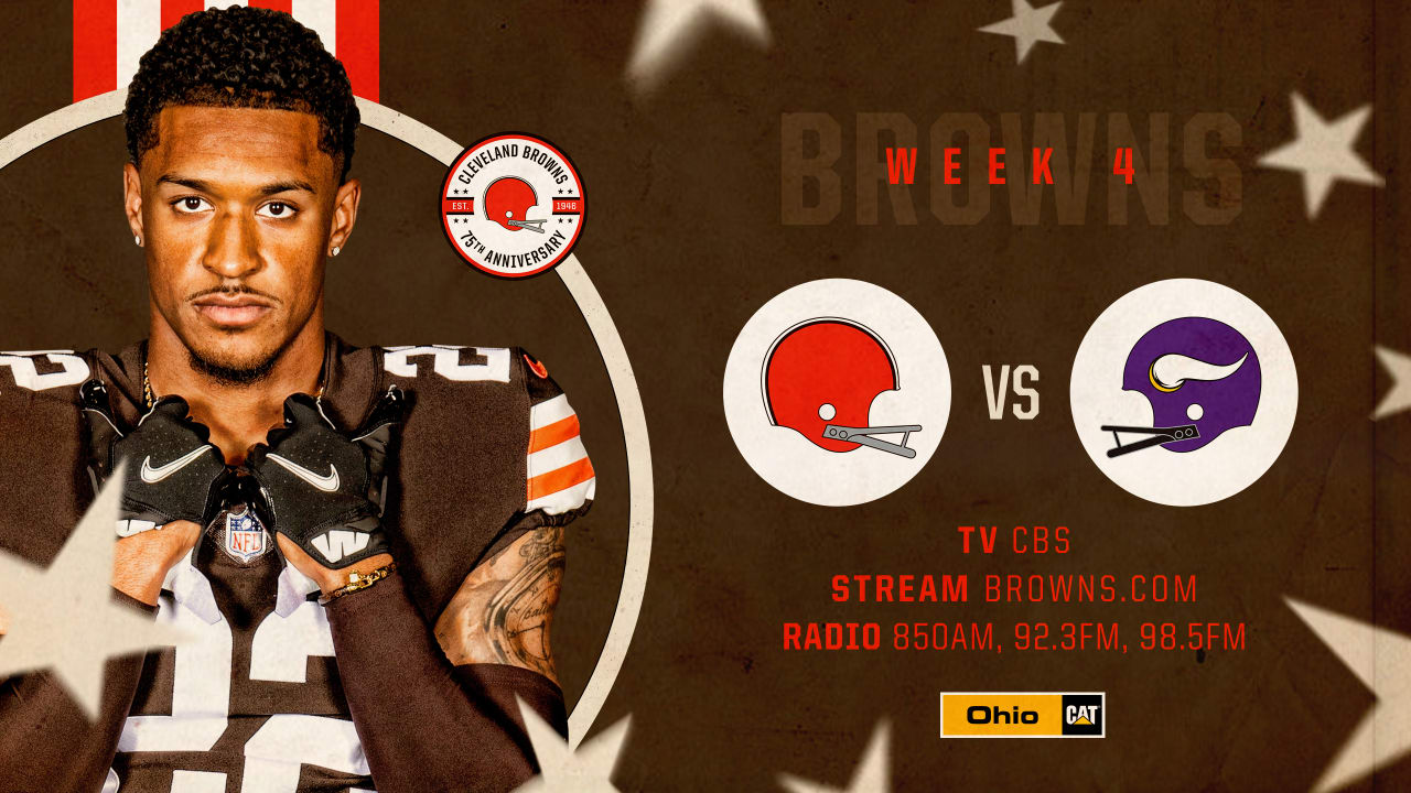 How to Watch Cleveland Browns at Minnesota Vikings on Oct. 3, 2021