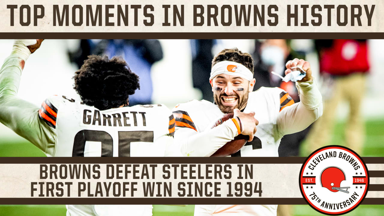 Stunning first quarter lifts Browns over Steelers for first playoff win  since 1994 season