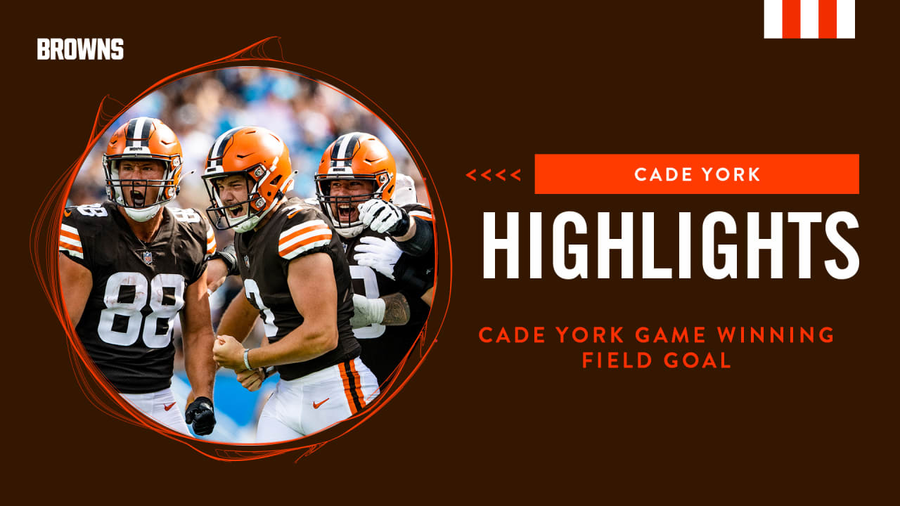 Browns kicker Cade York focused on 'building up the resume' ahead