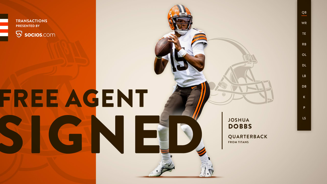 Browns sign QB Josh Dobbs