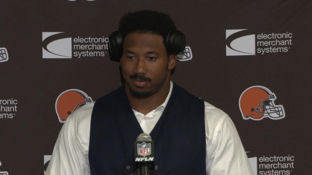 Myles Garrett Postgame Press Conference vs. Jets