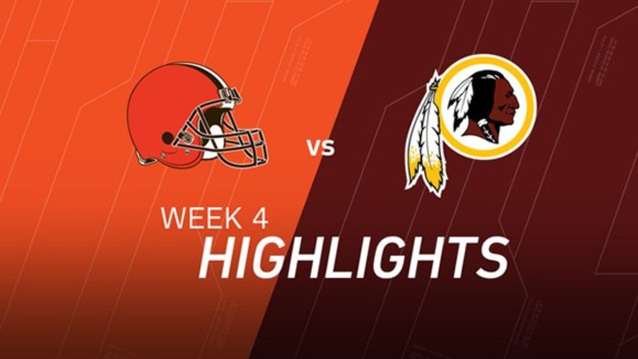 Redskins vs. Browns highlights