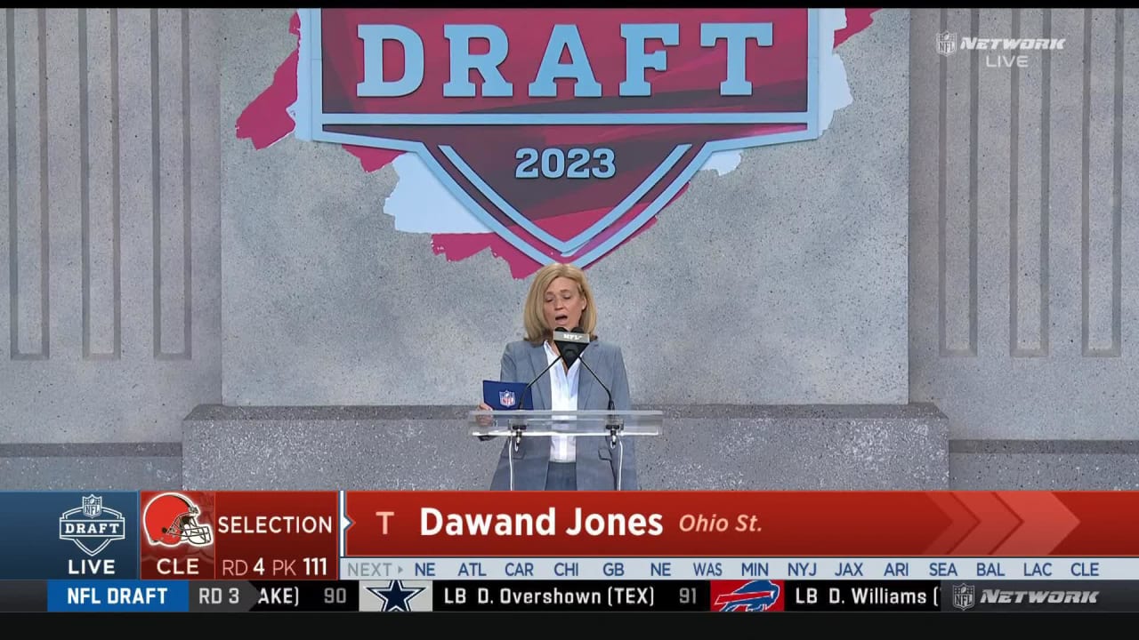 Video: Browns select Dawand Jones with No. 111 pick in 2023 draft