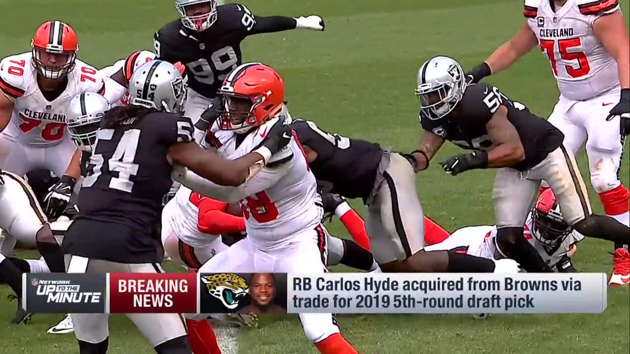 Cleveland Browns trade running back Carlos Hyde to Jaguars