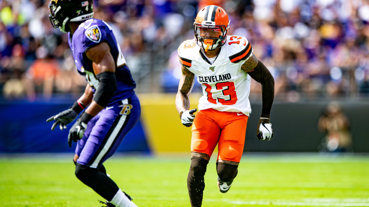 WATCH: Odell Beckham Jr. catches passes pregame in a Ravens Super