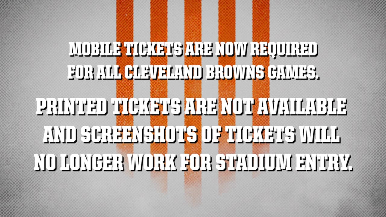 Browns Digital Ticketing Instructions