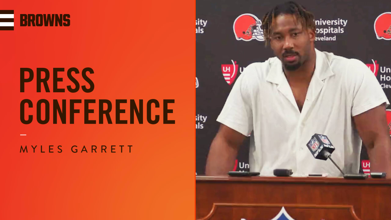 Myles Garrett Postgame Press Conference vs. Bengals