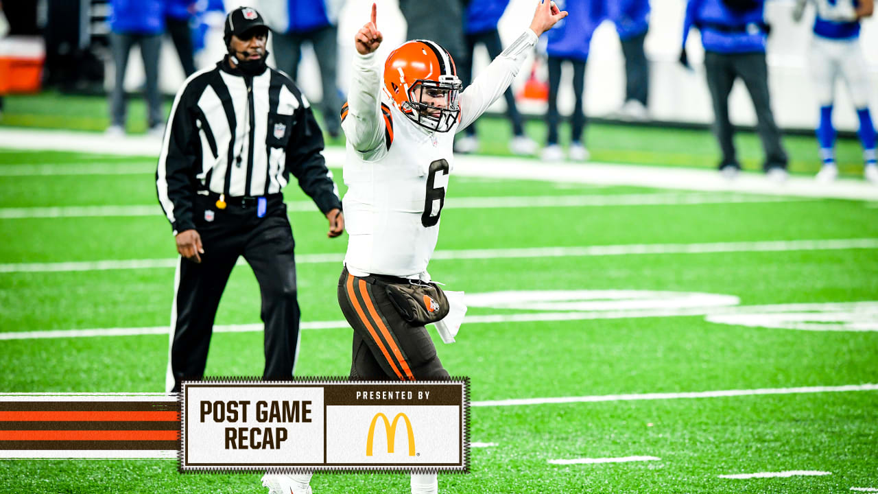 Mayfield, defense leads Browns over Giants on 'SNF' 