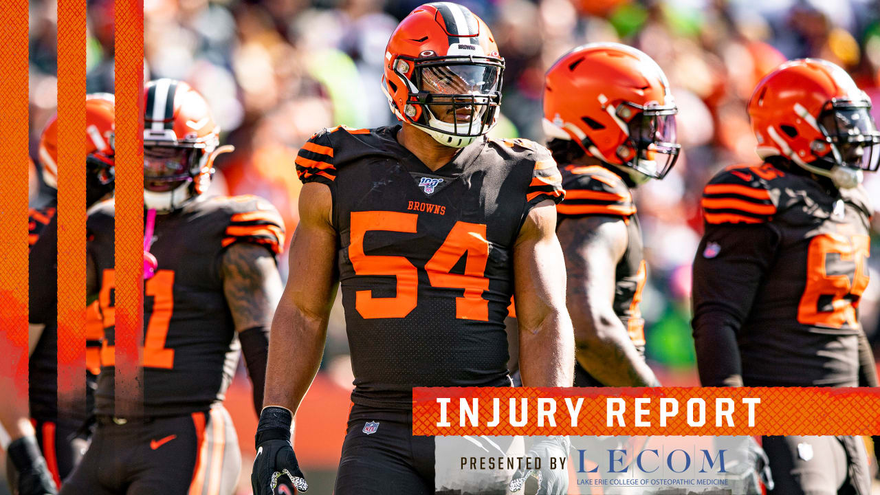 Browns coach Freddie Kitchens not optimistic defensive end Olivier Vernon  will be able to face Steelers on Thursday