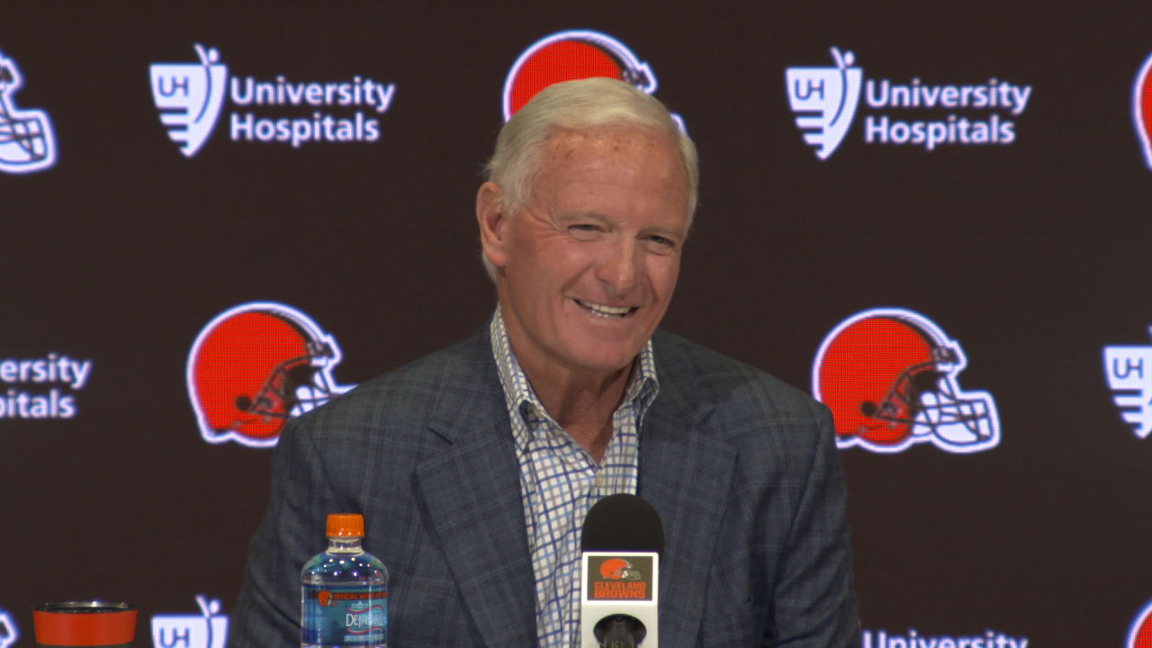 Jimmy Haslam Holds Press Conference At Browns Training Camp