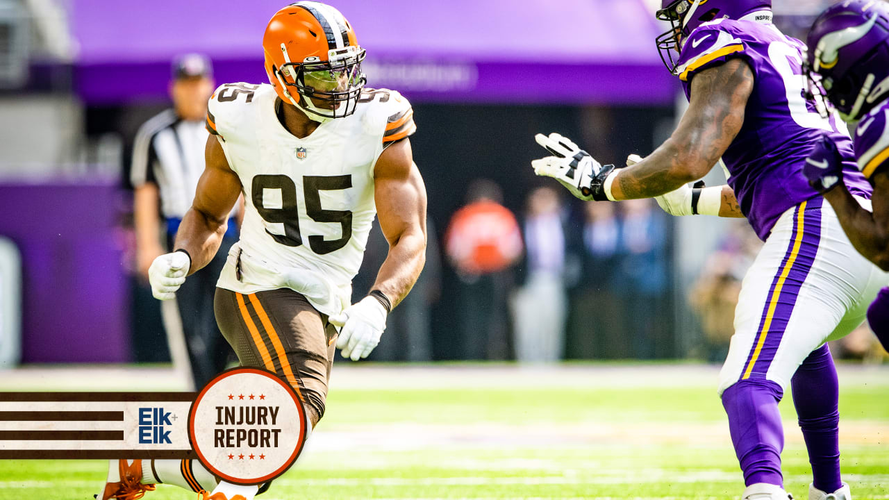 Injury Report: Browns rule 1 player out, 1 player questionable vs. Saints