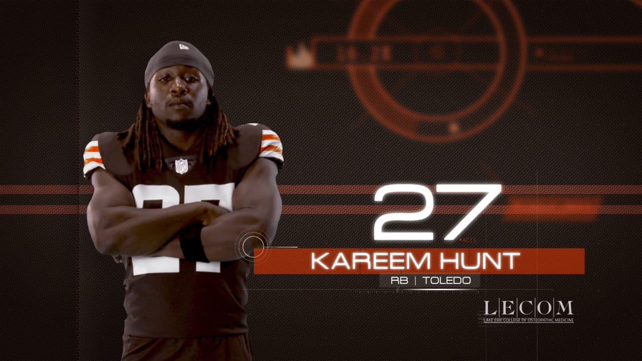 Cleveland Browns Kareem Hunt American Football Player Wall Art - POSTER  20"x30"