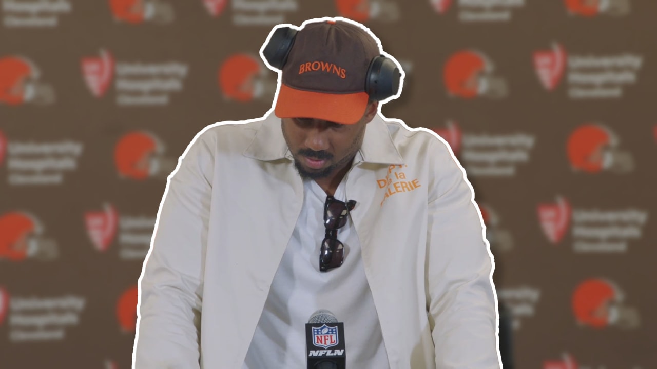 Myles Garrett Press Conference vs. Steelers | Cleveland Browns
