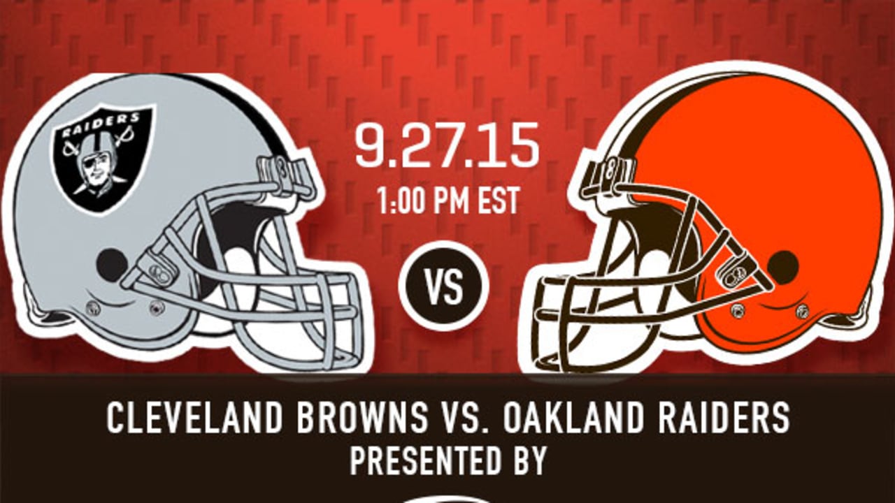 Gameday Info Browns vs. Raiders