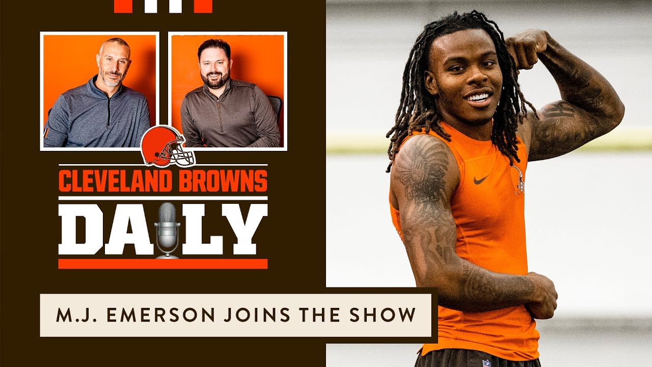 M.J. Emerson Joins the Show  Cleveland Browns Daily 