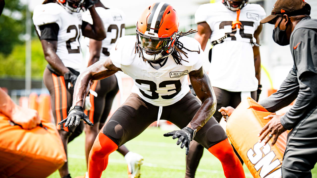 Ronnie Harrison Jr. Cleveland Browns Nike Game-Used #33 White Jersey vs.  Cincinnati Bengals on November