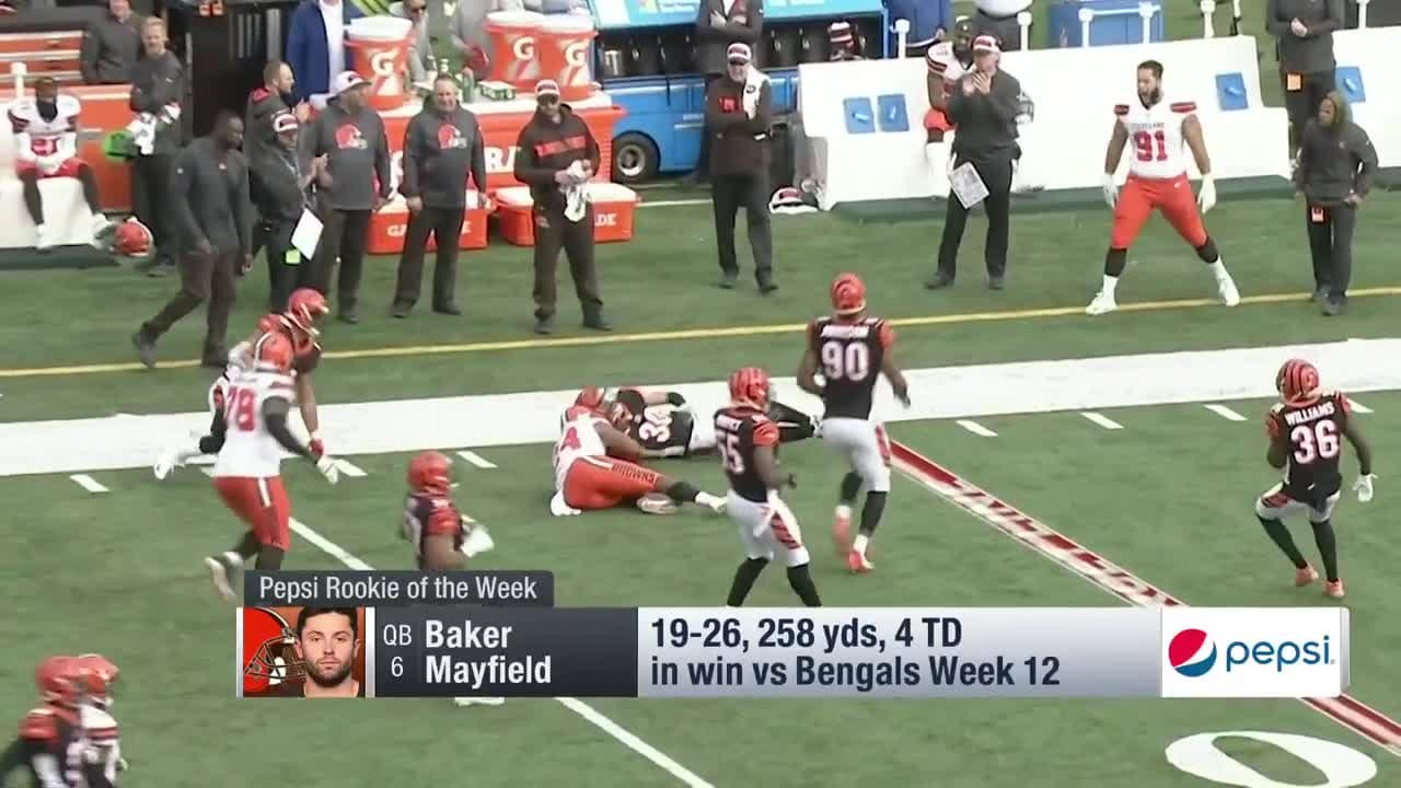 Cleveland Browns quarterback Kellen Mond rips a 15-yard curl route  underneath to Browns rookie wide receiver Cedric Tillman