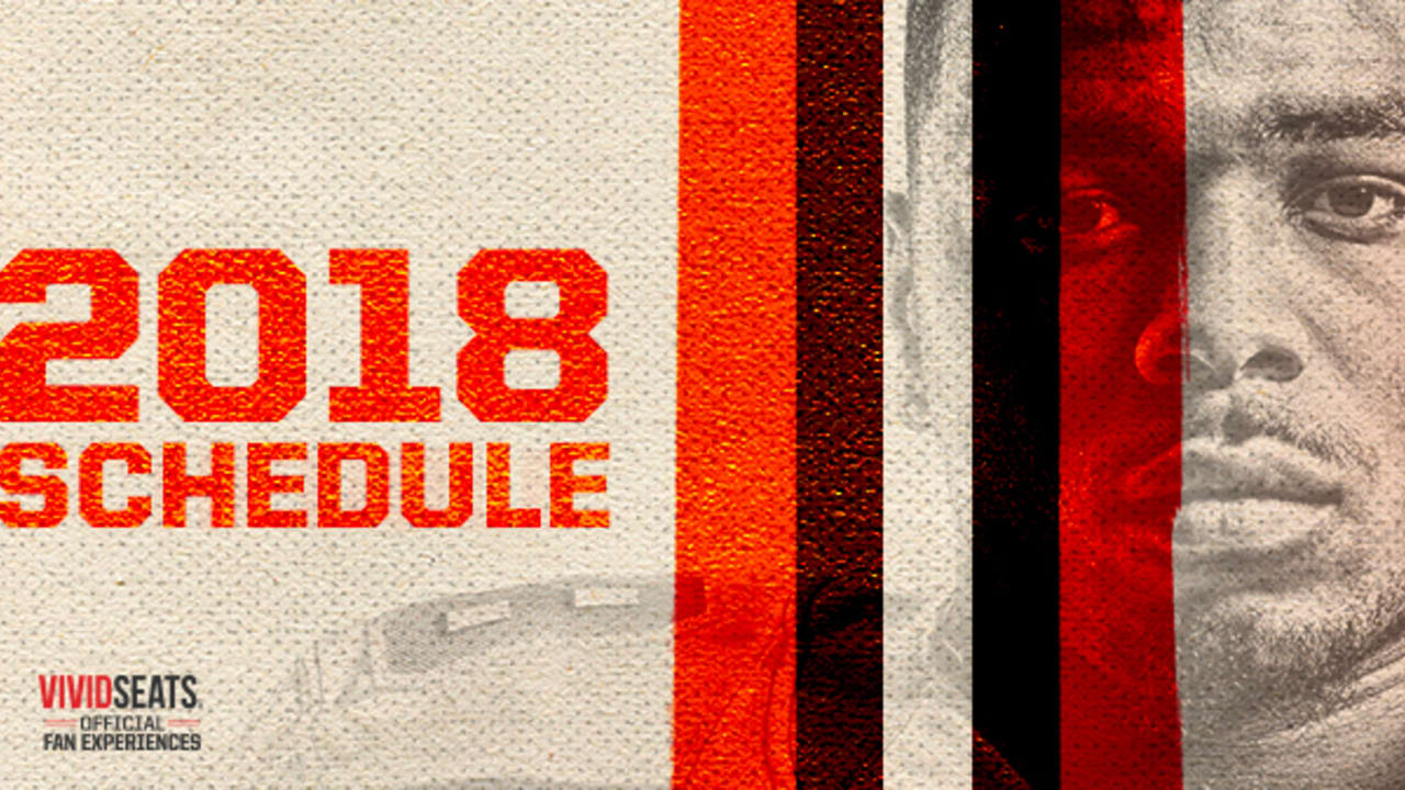 Cleveland Browns on X: Our 2018 schedule will be released Thursday night  at 8 p.m. 