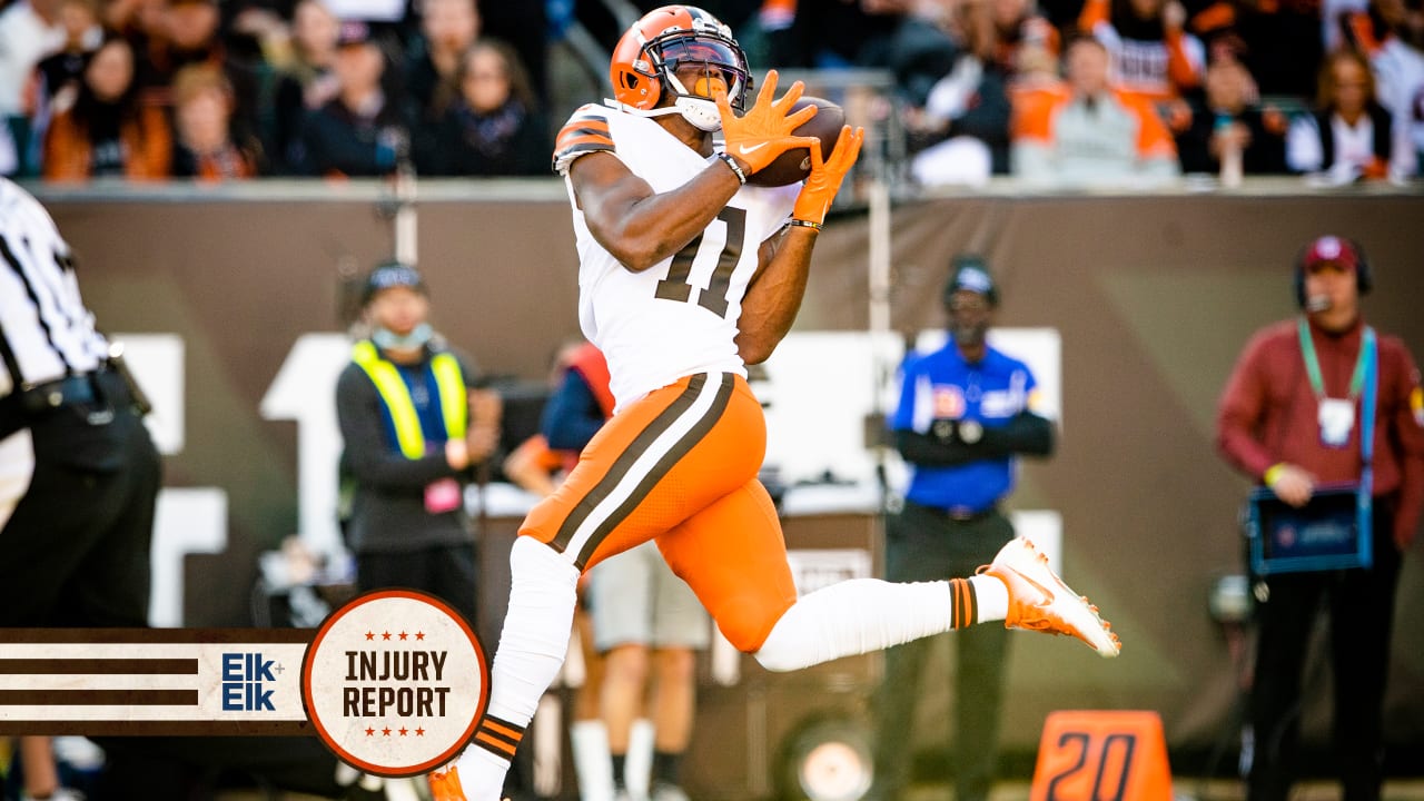 Browns Monday Injury Report Week 3: Eight Players Listed On