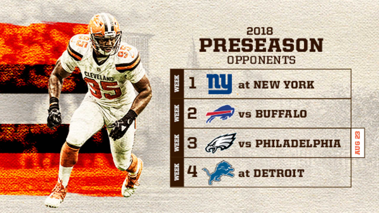 Cleveland Browns 2018 NFL Preseason Schedule Released - Dawgs By Nature