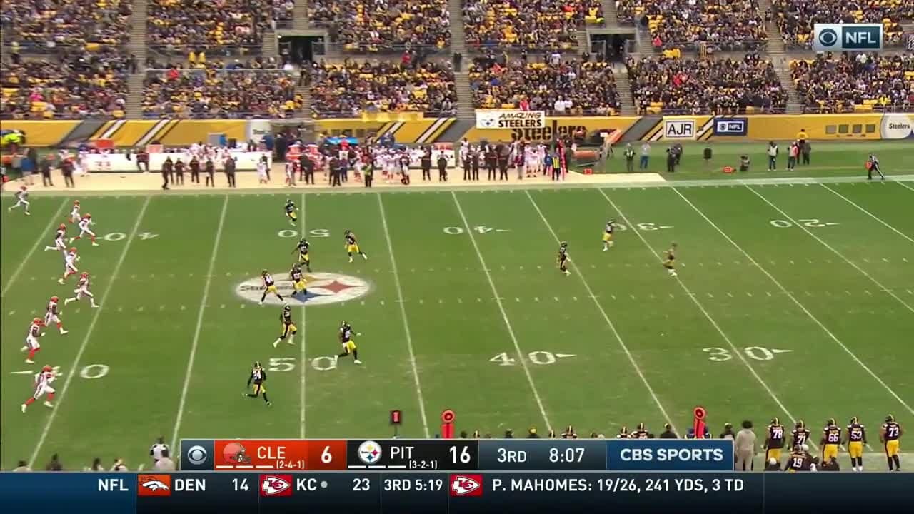 Steelers botch safety kick return, allow Browns to recover