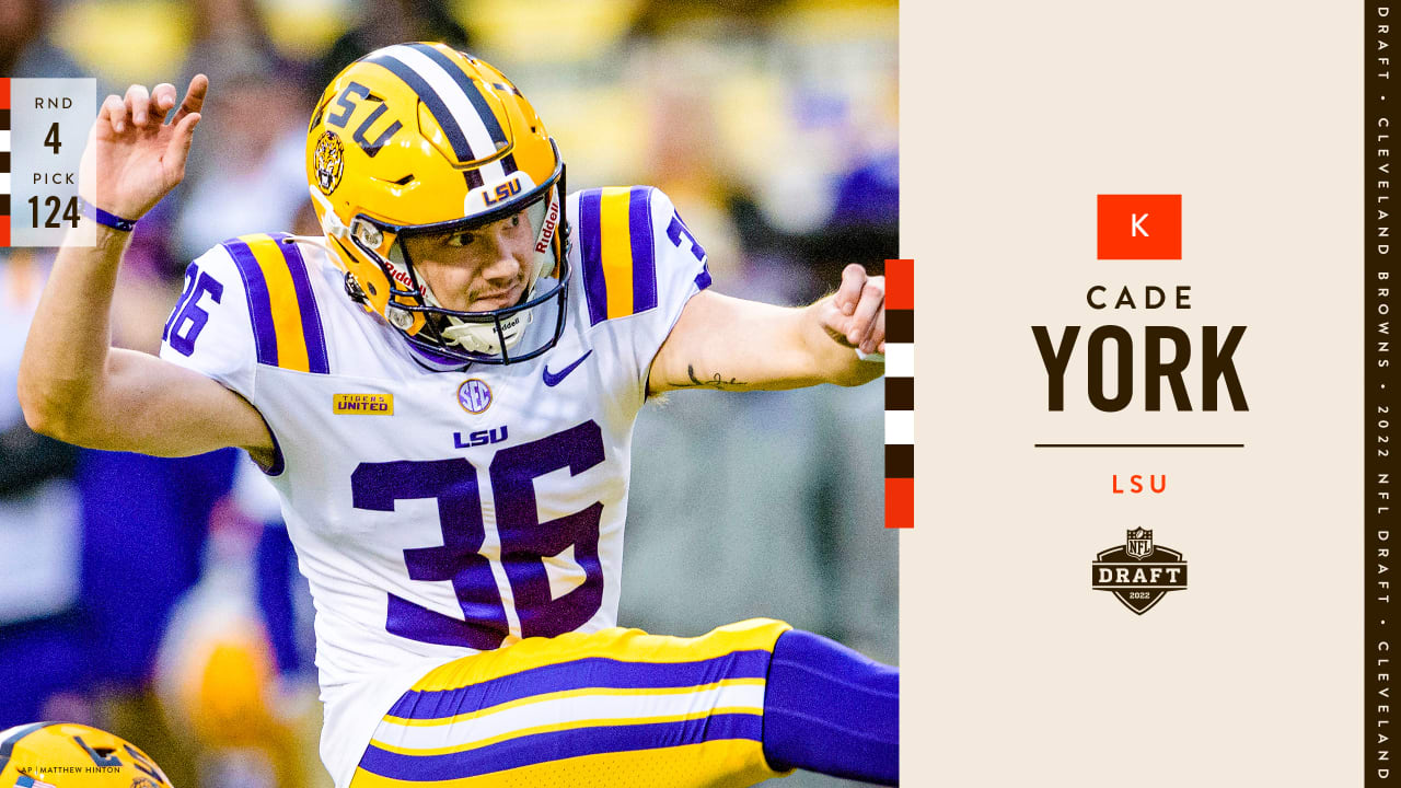 Browns draft 2022: Cleveland picks kicker Cade York at No. 124 - Dawgs By  Nature