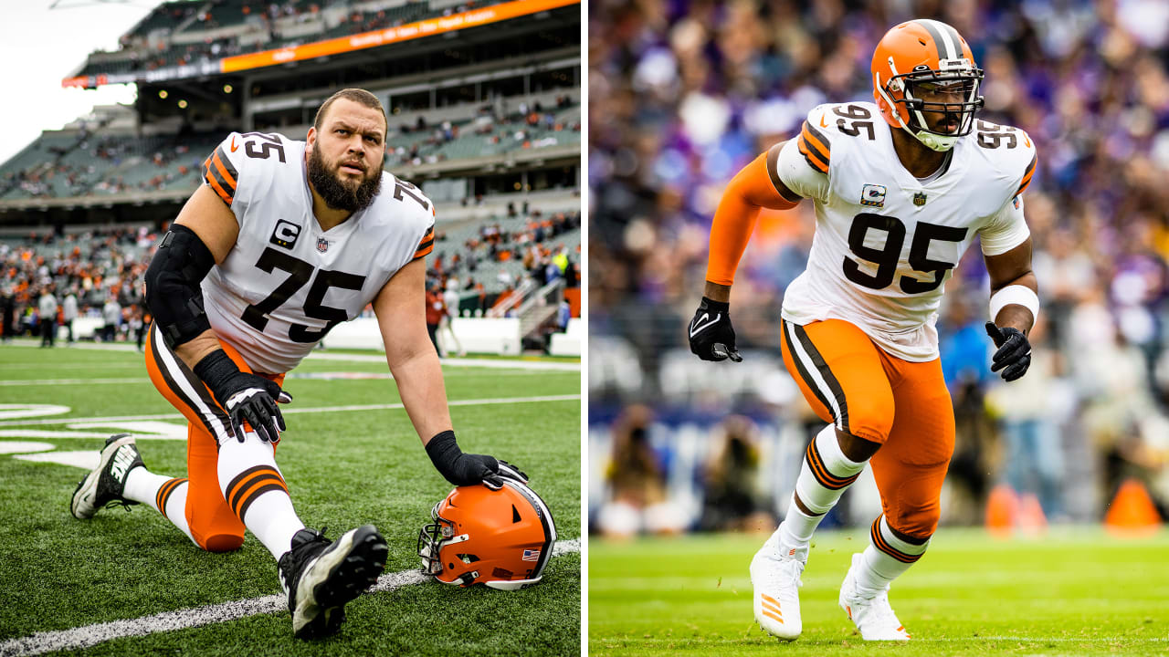 Myles Garrett and Joel Bitonio are highest rated players by Pro