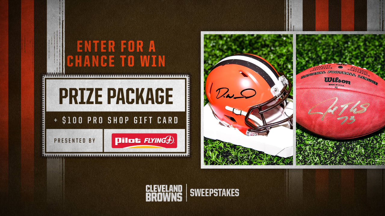 Enter to win a Browns autographed prize package from Pilot Flying J!