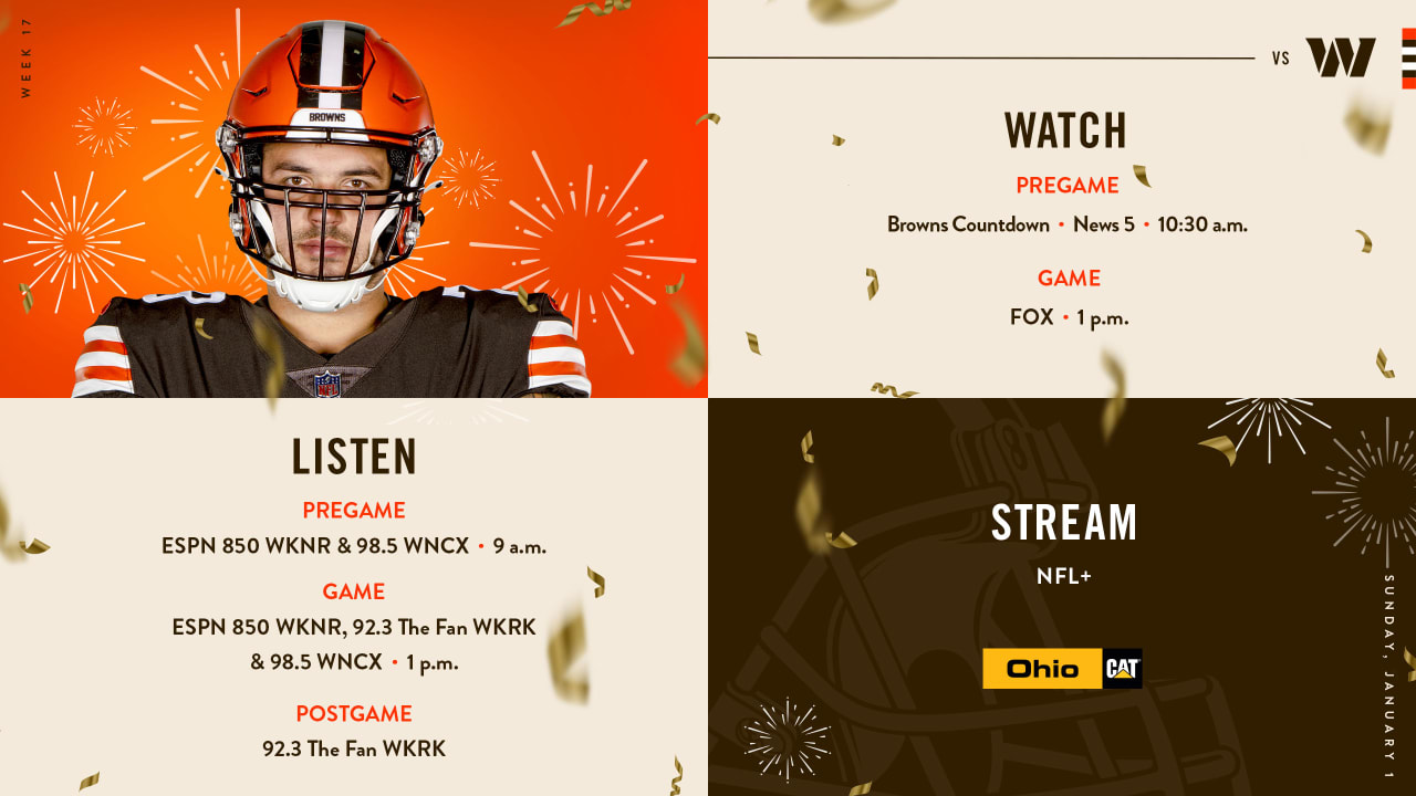 Commanders vs. Browns: Game time, TV schedule, streaming and more