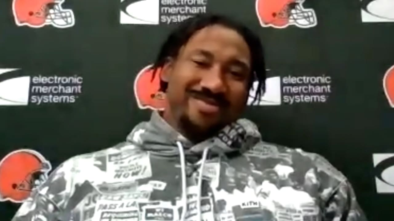 Myles Garrett and MJ Stewart Postgame Press Conference vs. Raiders