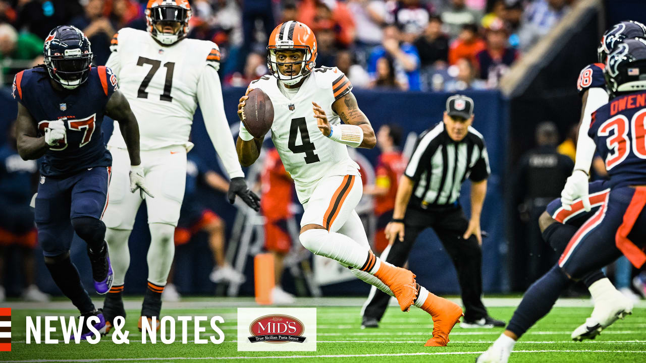 News And Notes From Browns' Week 2 Win Over Texans