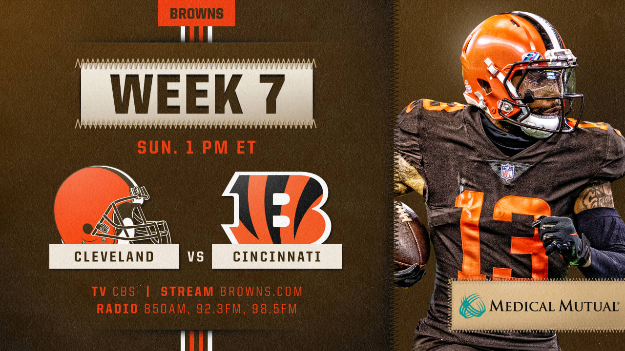 How to Watch Cincinnati Bengals at Cleveland Browns on October 25