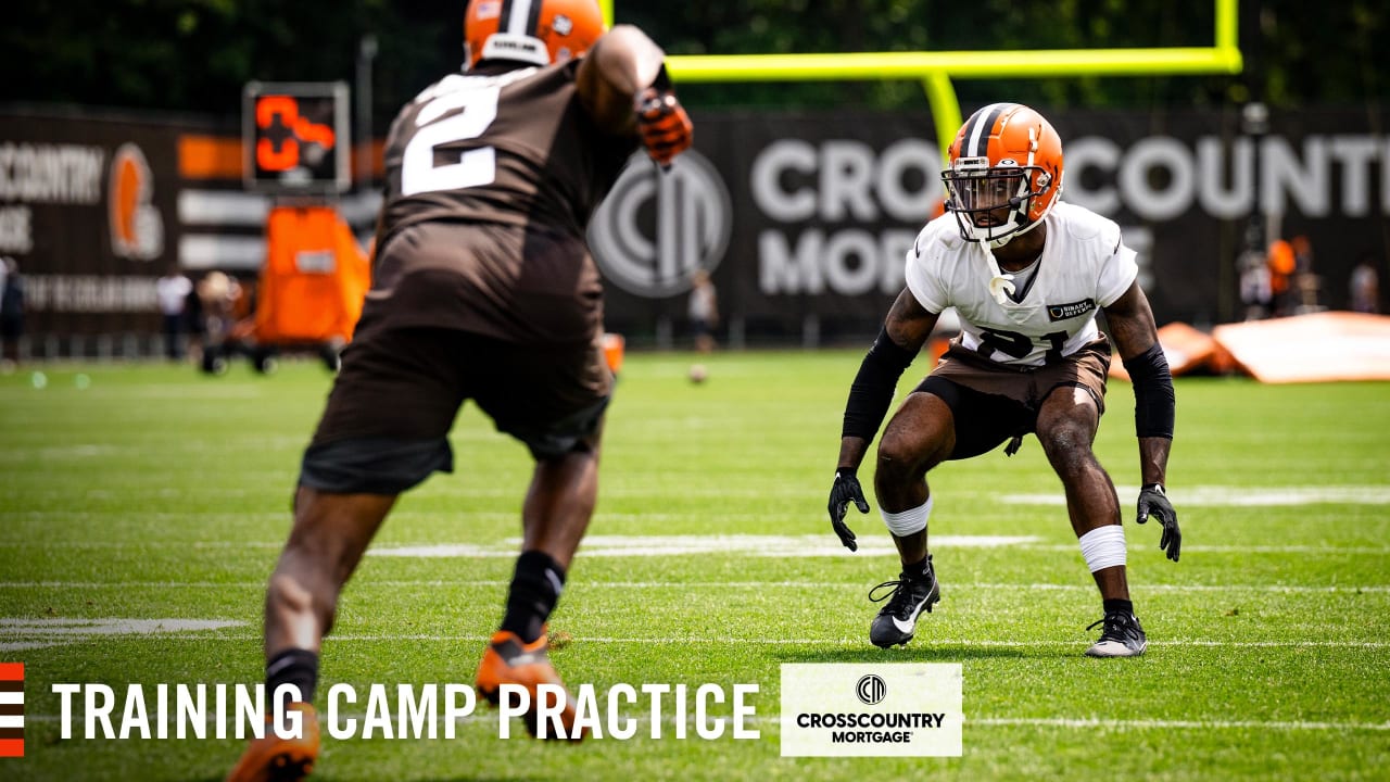 Denzel Ward returns to Cleveland Browns training camp practice