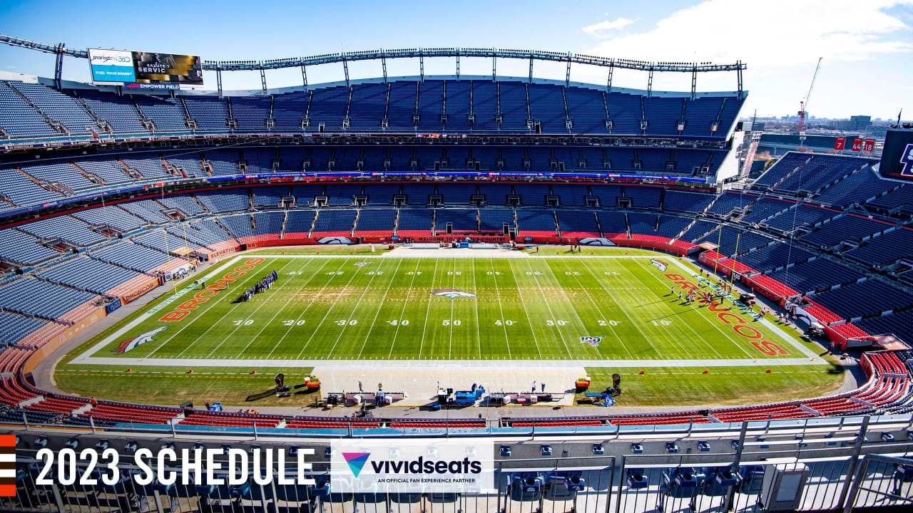 DENVER, CO - OCTOBER 06: A general stadium view prior to an NFL game  between the Indianapolis Colts and the Denver Broncos on October 06, 2022  at Empower Field at Mile High