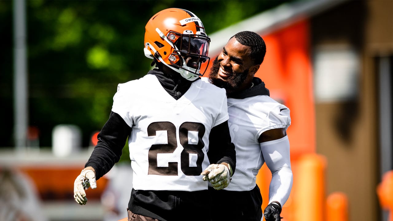 Cleveland Browns Nike Game Road Jersey - White - Denzel Ward - Youth