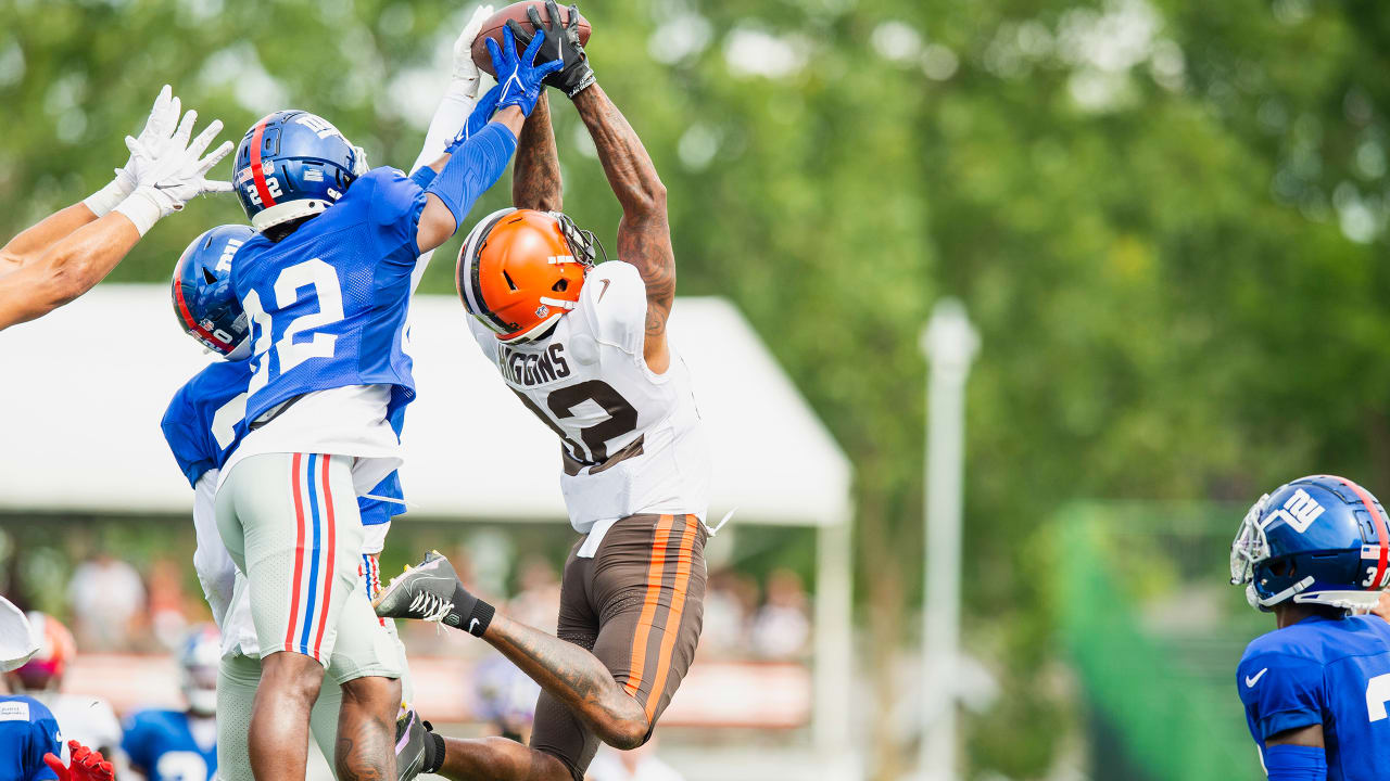 See it: New York Giants-Cleveland Browns conduct joint practices