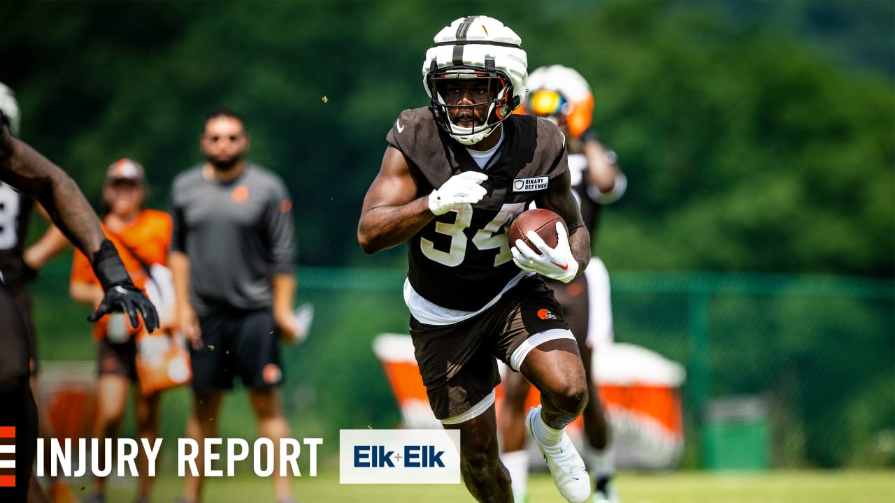 Injury Report Jerome Ford ‘weektoweek’ with hip injury