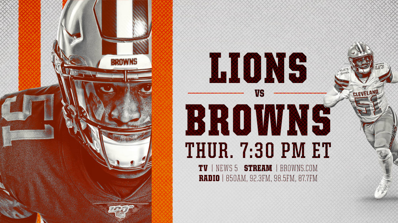 Detroit Lions at Browns: Preseason game time, stream, channel, more