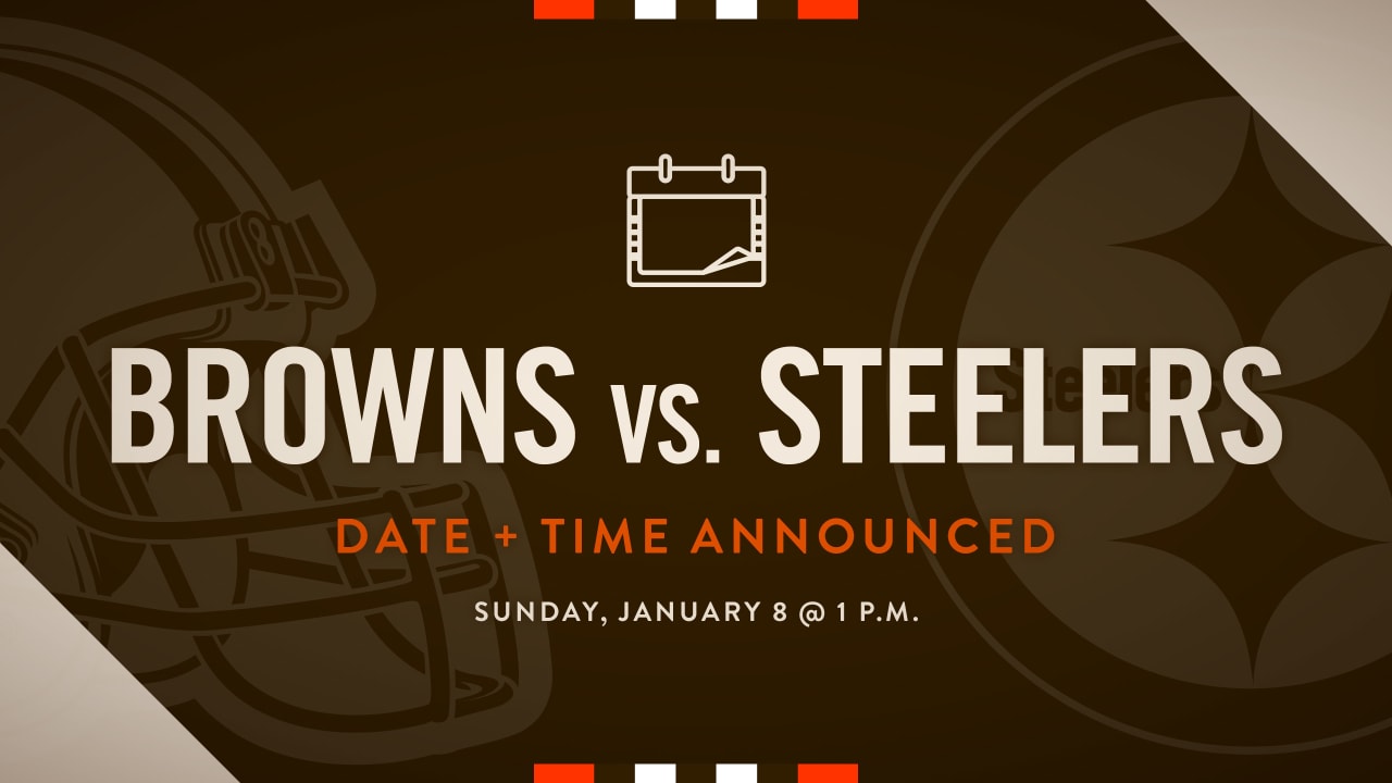 NFL announces kickoff time for Browns-Steelers in Week 18