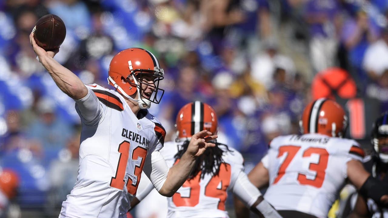 Jerseys worn by Josh McCown, Gary Barnidge vs. Ravens on display at Pro  Football Hall of Fame