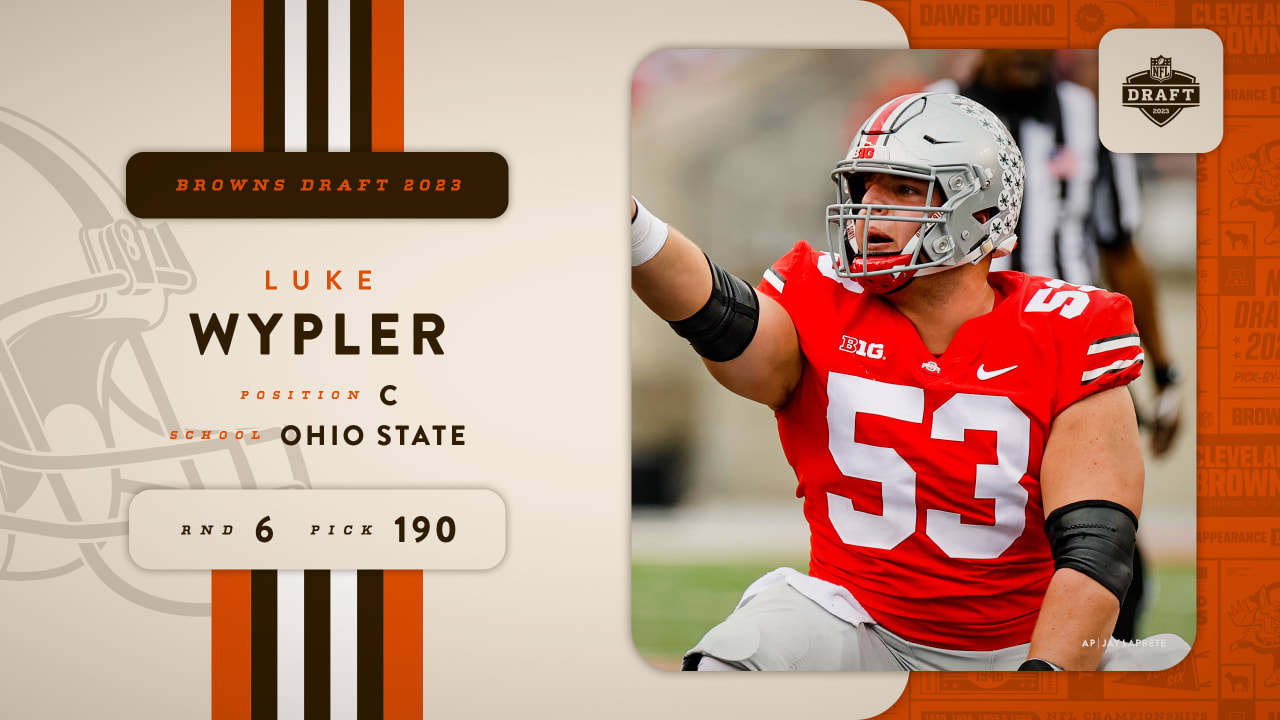 Ohio State center Luke Wypler selected by the Browns in the NFL draft